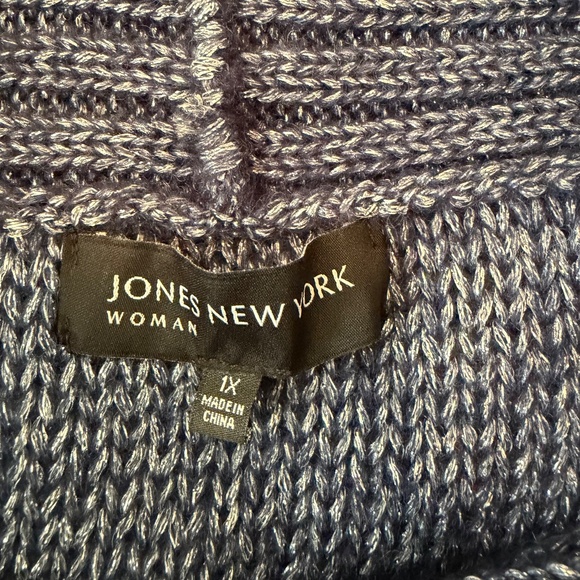 PLUS SIZE (1X)_Jones New York Sweater (Blue) - Picture 3 of 9